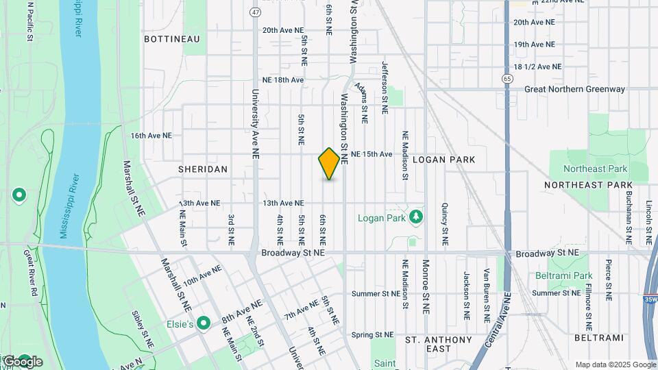 1327 6th St NE Map and Location Details