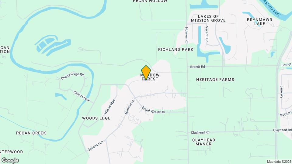 5230 Meadow Forest Ln Map and Location Details