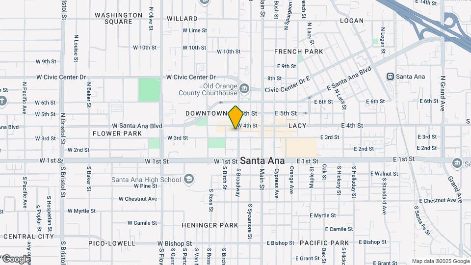 306 1/2 N Broadway Map and Location Details