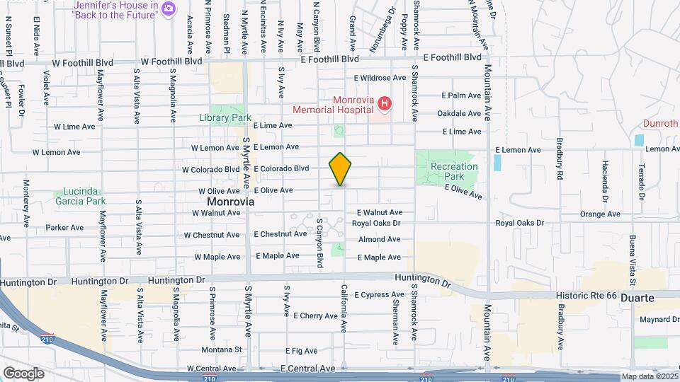 326 E Olive Ave Map and Location Details