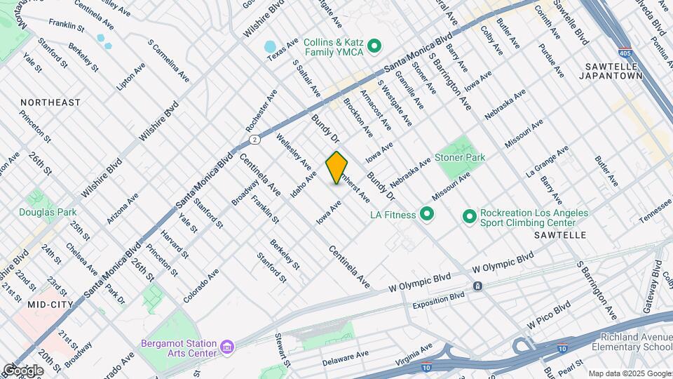 1644 Wellesley Ave Map and Location Details