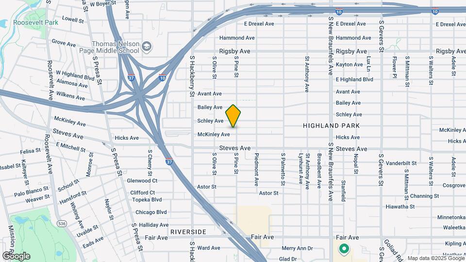 1039 McKinley Ave Map and Location Details