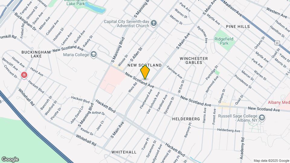 509 New Scotland Ave, Unit Apartment 2 Map and Location Details