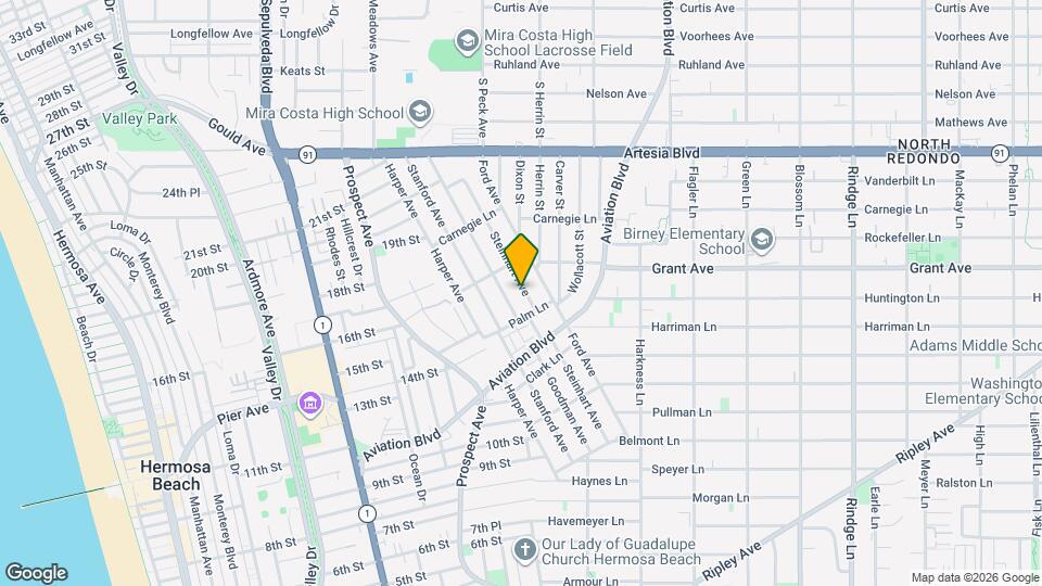 1521 Steinhart Ave Mapa y Detalles de la Ubicación