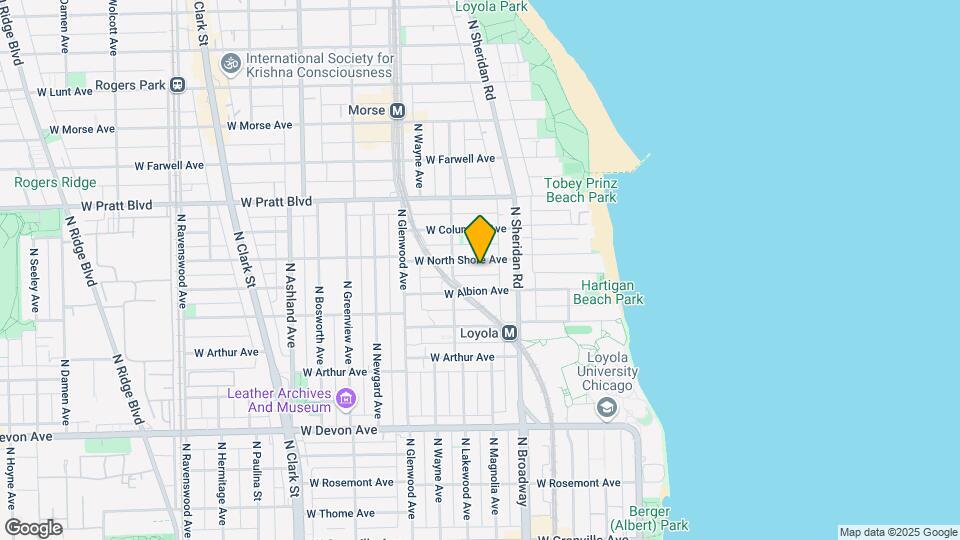 1235-1243 W North Shore Ave Mapa y Detalles de la Ubicación
