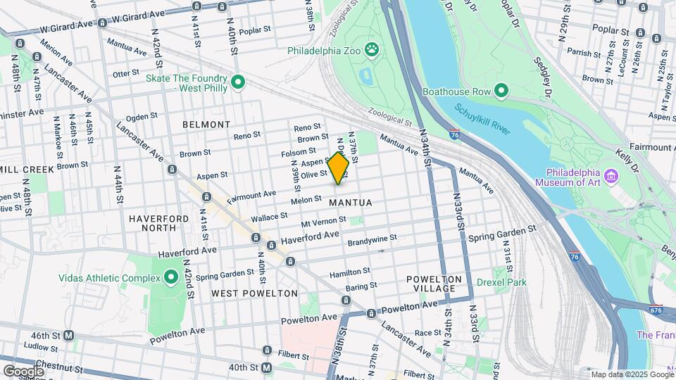 659 N 38th St Map and Location Details