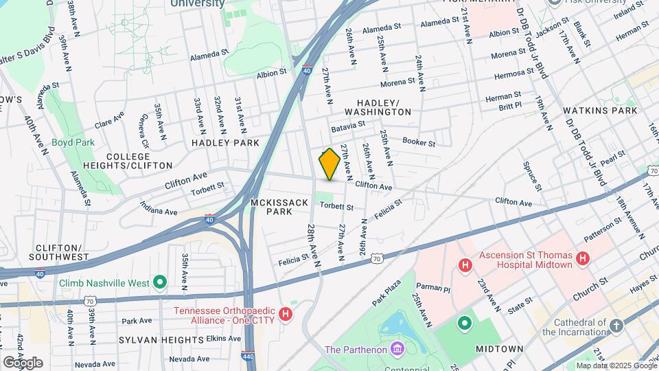 2711 Clifton Ave Map and Location Details