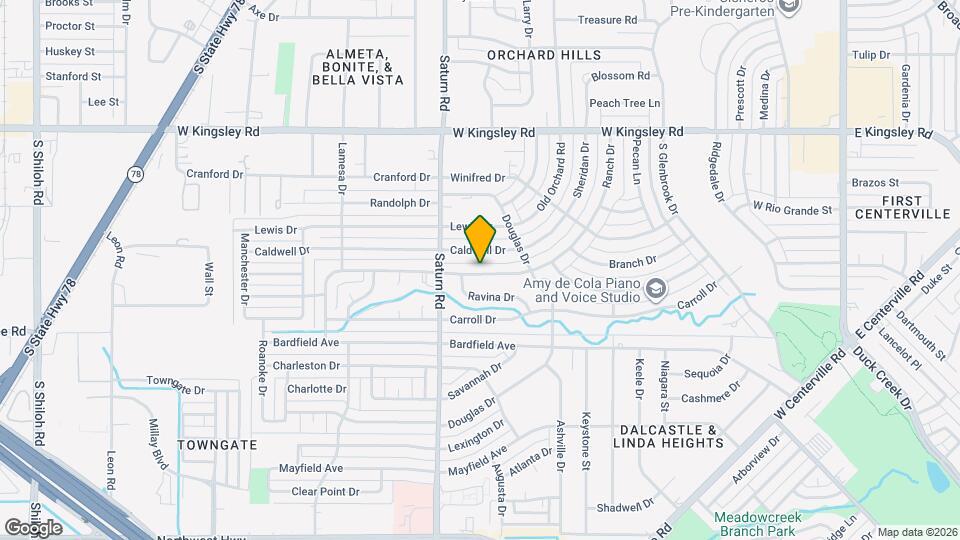 1233 McDonald Dr Map and Location Details