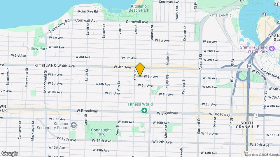 2170 W 5th Ave Map and Location Details