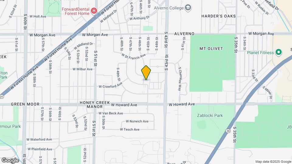 4508 W Crawford Ave Map and Location Details