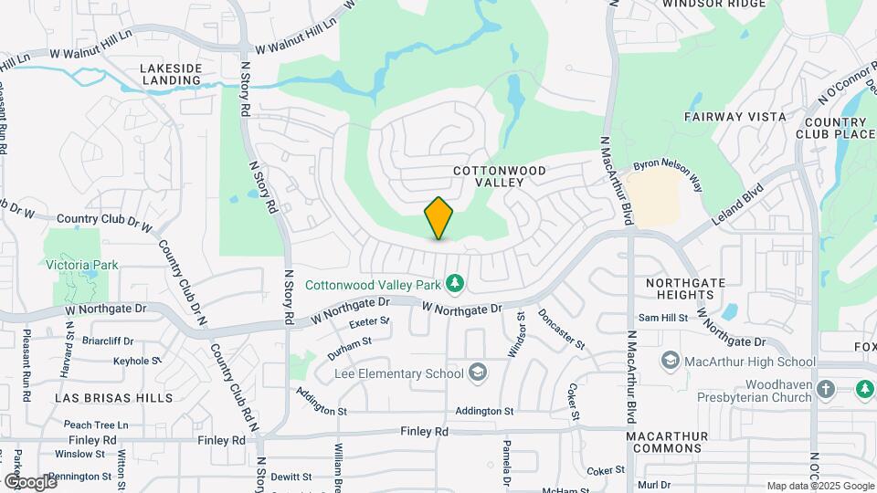 1705 S Cottonwood Valley Cir Map and Location Details