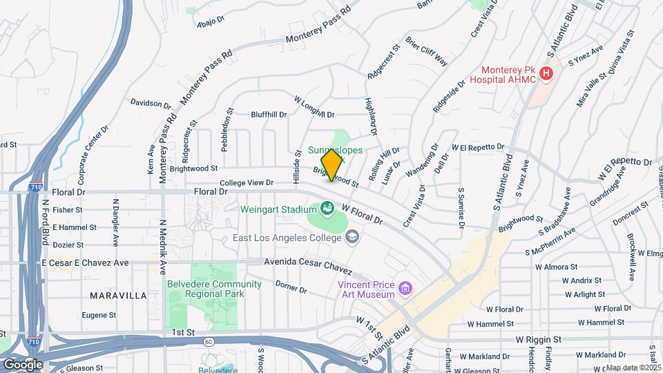 1601 College View Dr Mapa y Detalles de la Ubicación