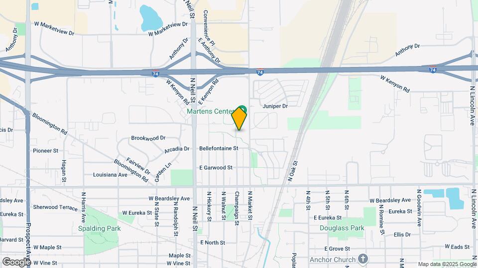 1412 N Champaign St Map and Location Details