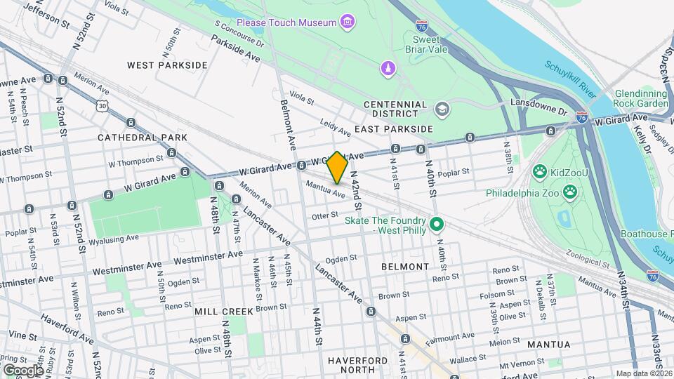 4243 Mantua Ave Map and Location Details