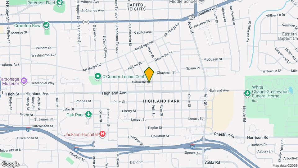 2218 Palmetto St Map and Location Details