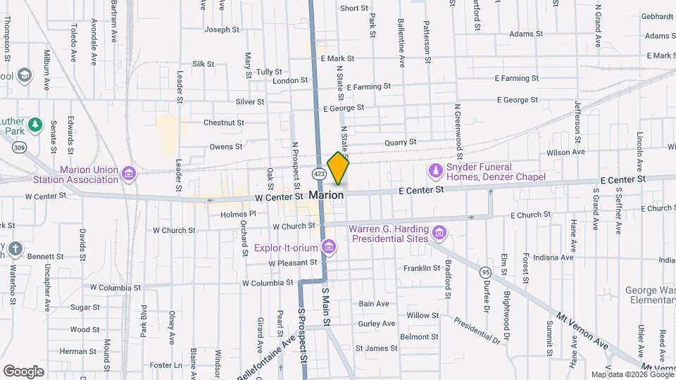 138 E Center St Map and Location Details