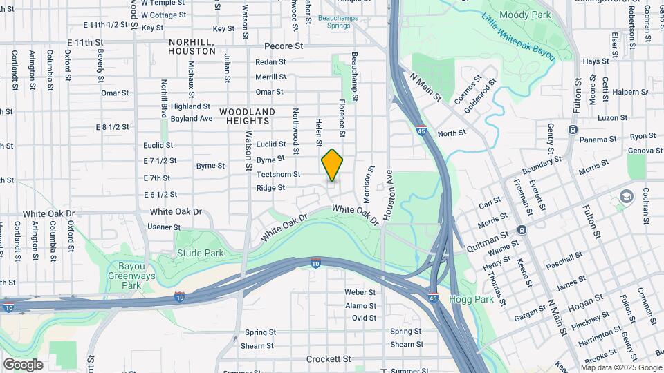 2710 N Sabine St Map and Location Details