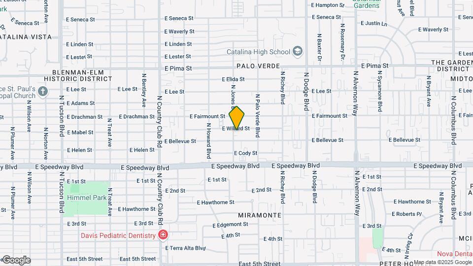1220 N Jones Blvd Map and Location Details