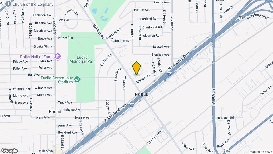 881 Babbitt Rd Map and Location Details