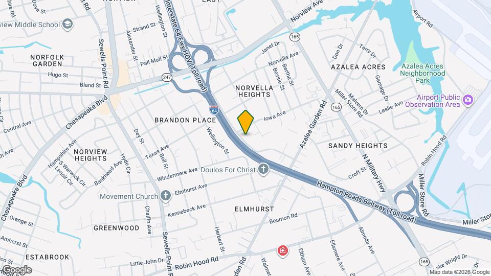 3428 Thomas St Map and Location Details