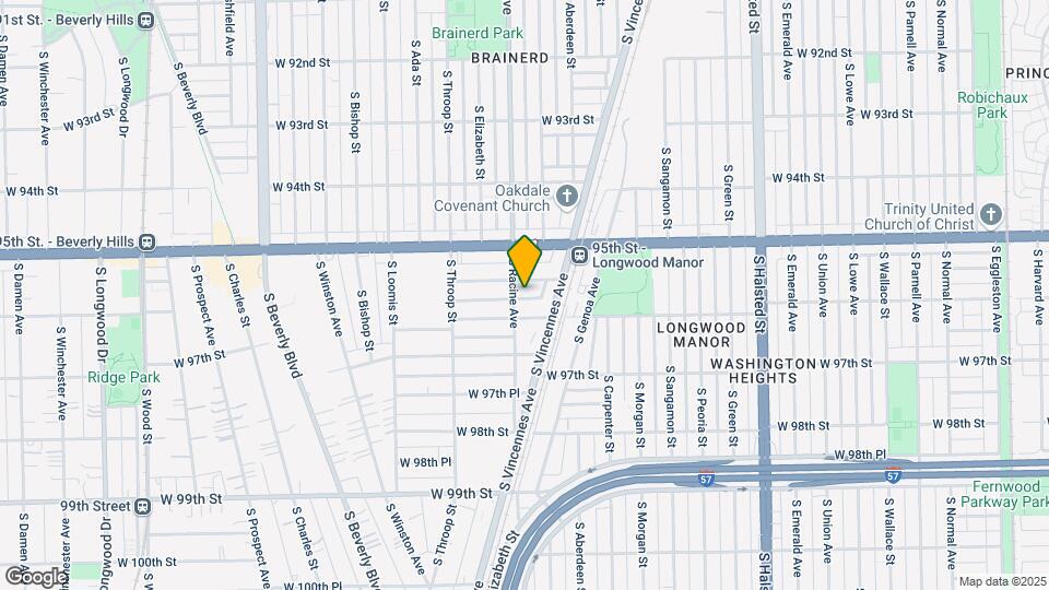 9545 S Racine Ave Map and Location Details