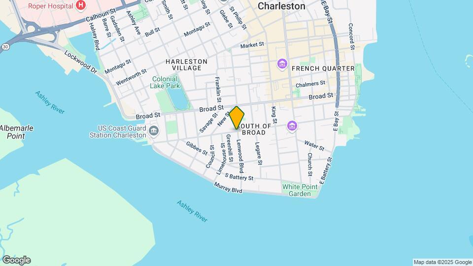 139 Tradd St Mapa y Detalles de la Ubicación
