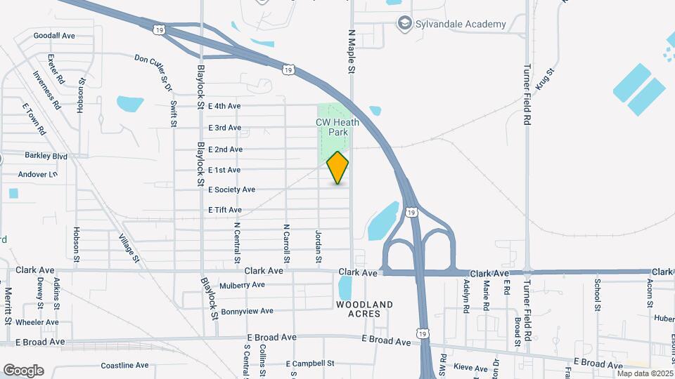 1514 E Society Ave Map and Location Details