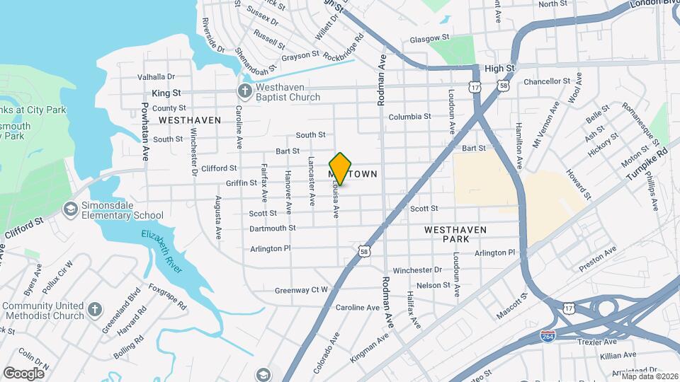 3820 Race St Map and Location Details