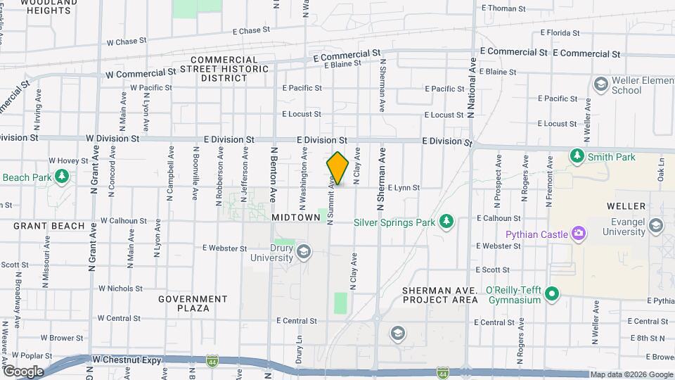 1352 N Summit Ave Map and Location Details