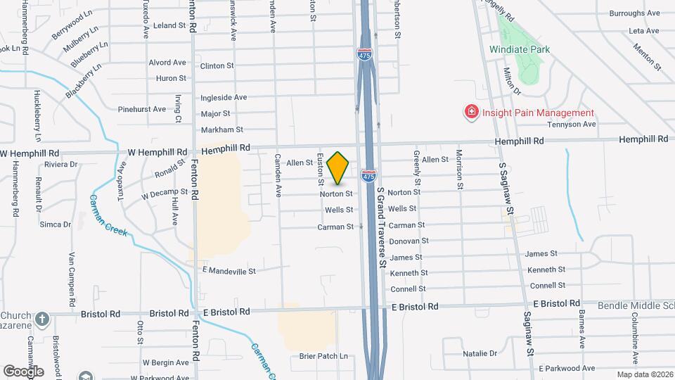 1235 Norton St Mapa y Detalles de la Ubicación