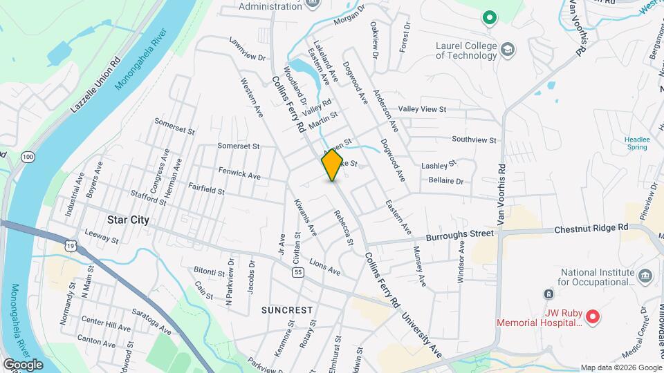 3329 Collins Ferry Rd Map and Location Details