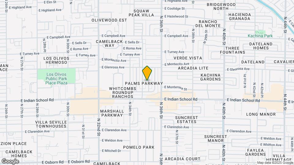 4154 N 35th Pl Map and Location Details