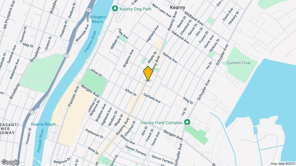 348 Kearny Ave Map and Location Details