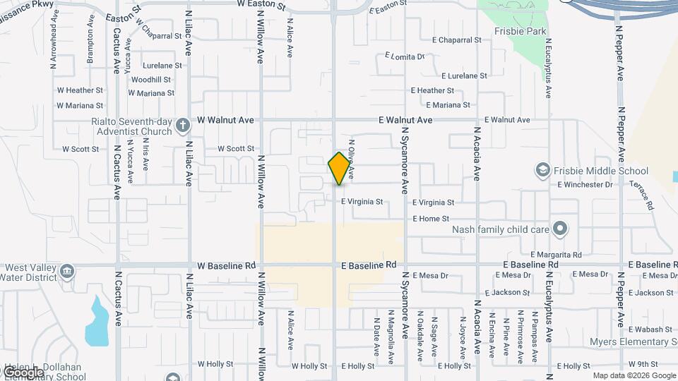 1405 N Riverside Ave Map and Location Details