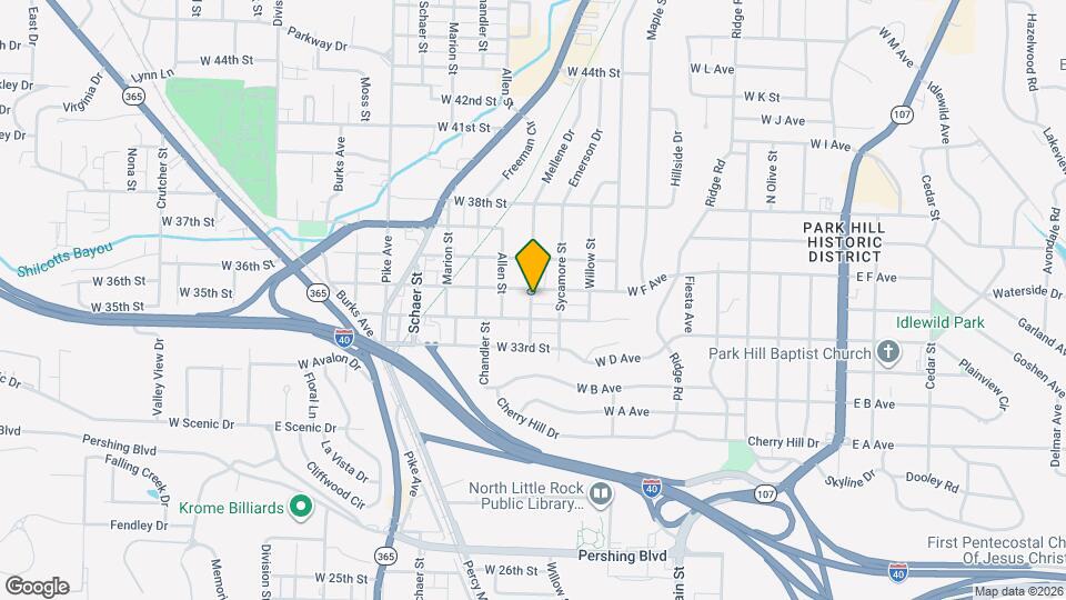 3418 Gum St Map and Location Details