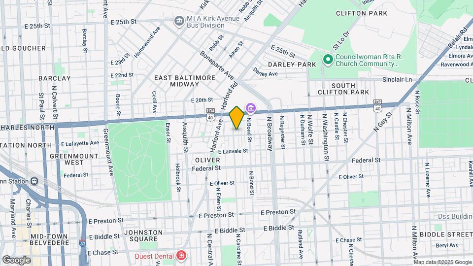 1805 N Caroline St Map and Location Details