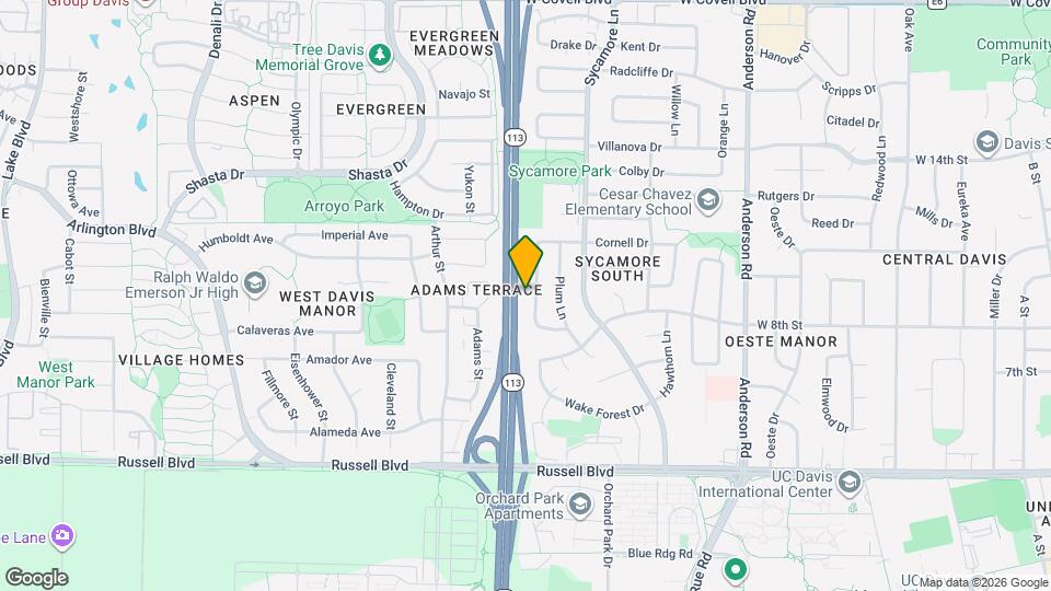 927 Acacia Ln Map and Location Details