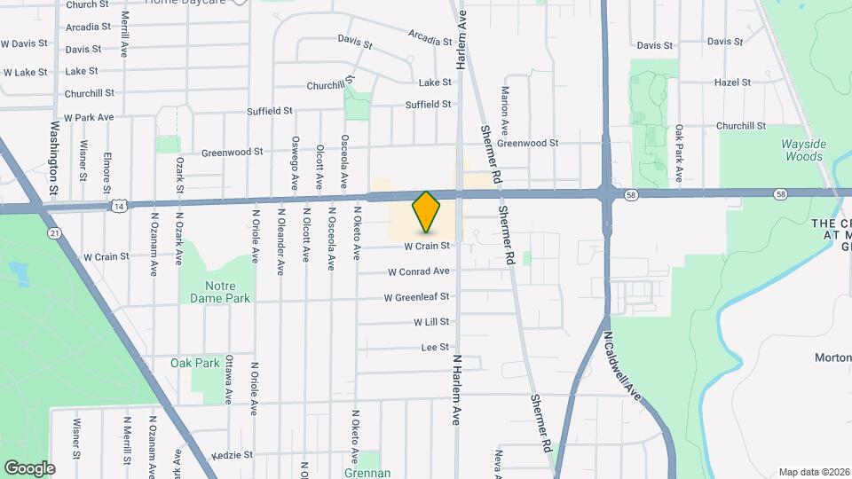 7238 W Crain St Map and Location Details