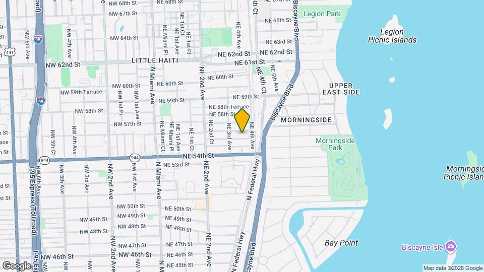 355 NE 55th Terrace Map and Location Details