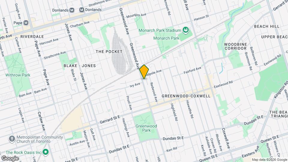 343 Greenwood Av Map and Location Details