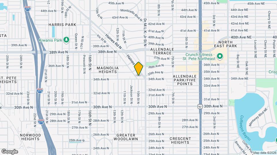 935 34th Ave N Map and Location Details