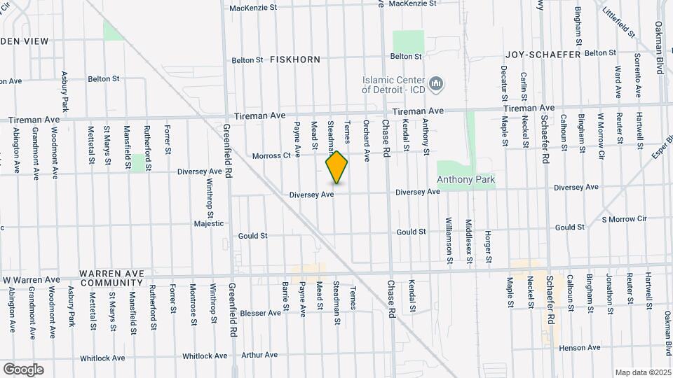 7610 Steadman St Mapa y Detalles de la Ubicación