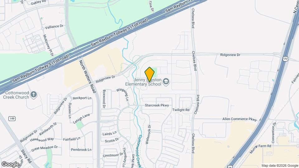 929 Newcastle Dr Mapa y Detalles de la Ubicación