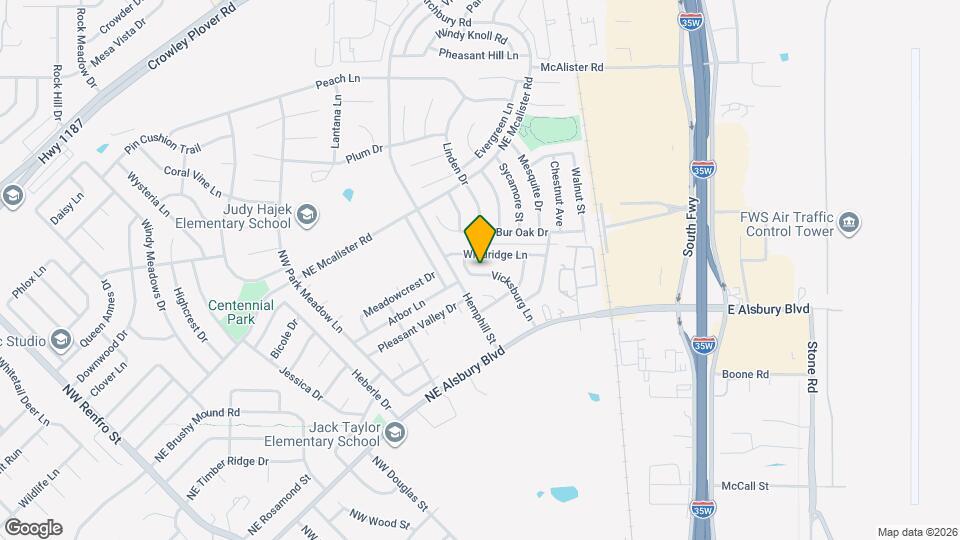 900 Vicksburg Ln Mapa y Detalles de la Ubicación