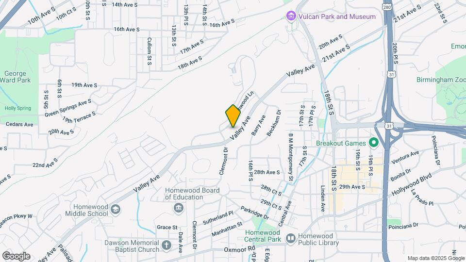 Homewood Townhouse Apartments Map and Location Details