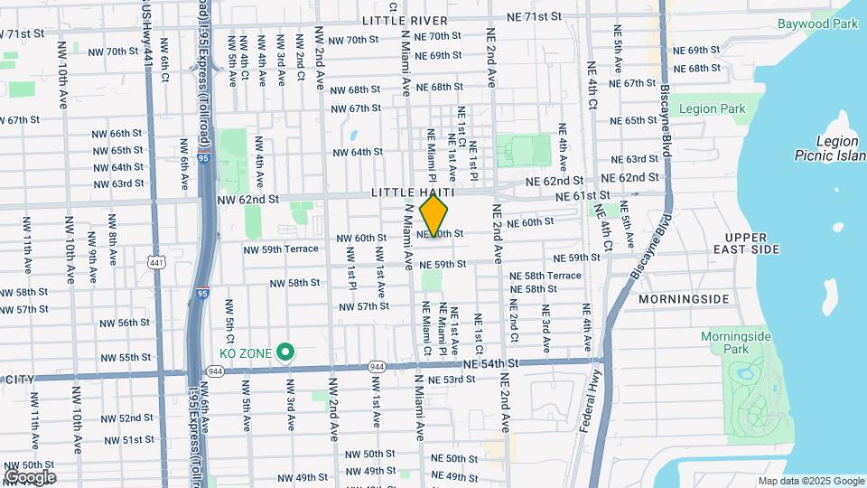 61 NE 59th Terrace Map and Location Details