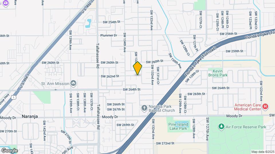 26205 SW 133rd Ct Map and Location Details