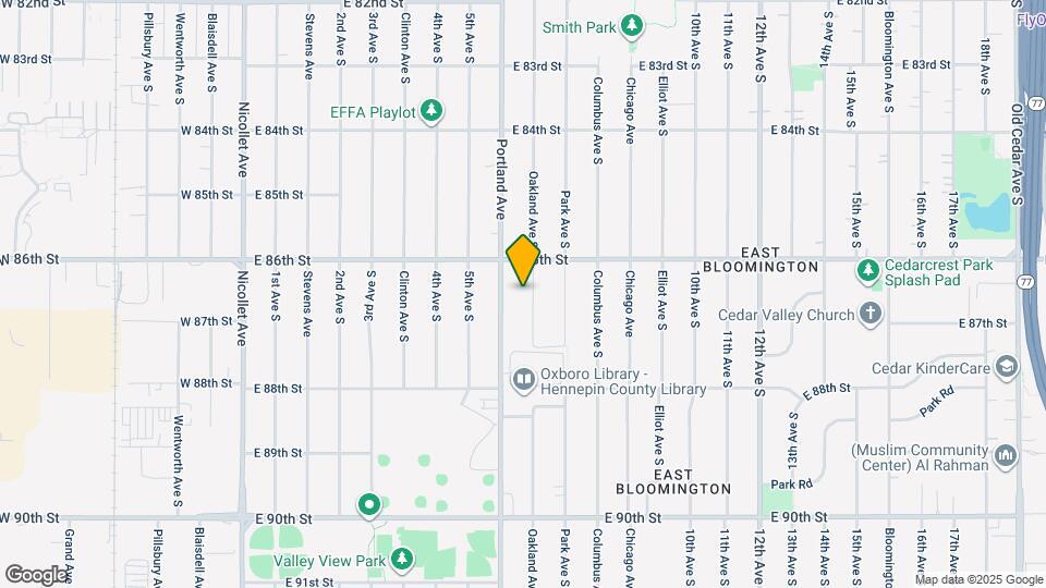 8624 Oakland Ave S Map and Location Details