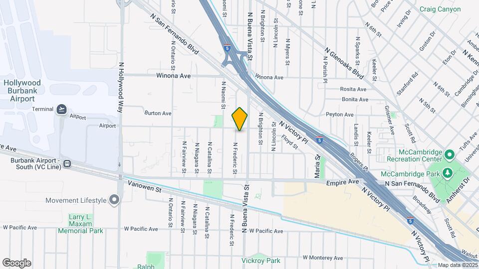 2138 N Frederic St Map and Location Details