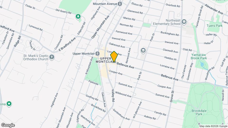 206 Bellevue Ave Map and Location Details